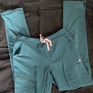 FIGS YOLA Skinny Scrub Pants, Caribbean Blue, S/T